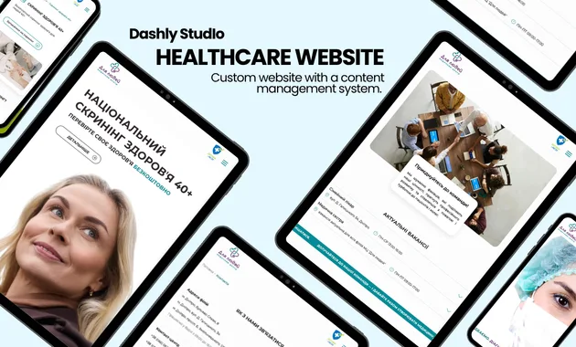 Healthcare Platform custom website with a tailored CMS